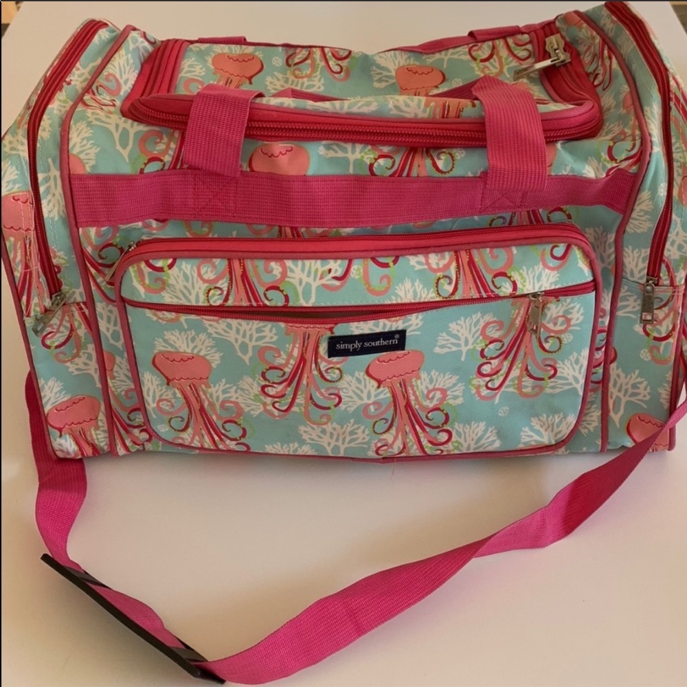 Simply Southern Duffle Bag Jellyfish Print